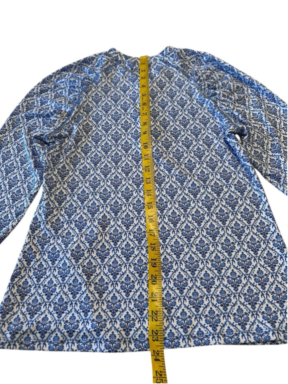The American Outdoorman For Women Activewear Top 1/4 Zip Womens M Blue & White - Picture 8 of 11